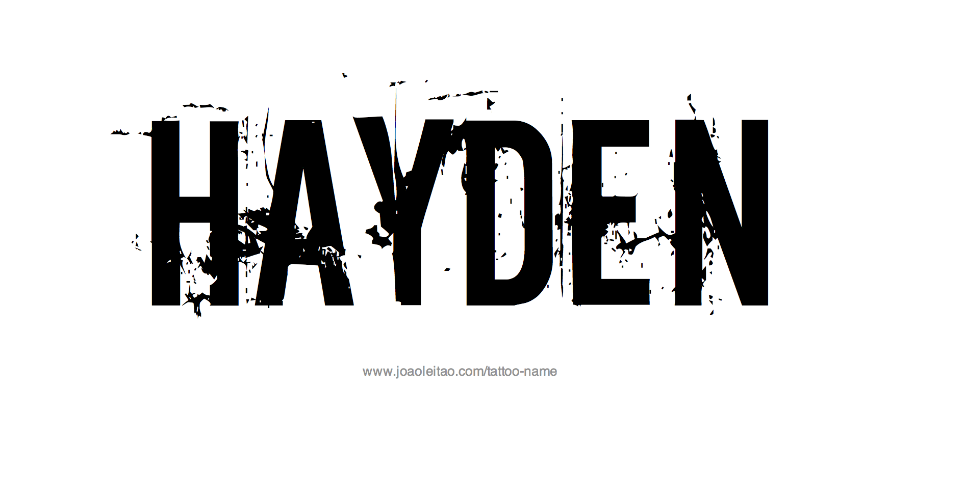 Hayden Name Tattoo Designs